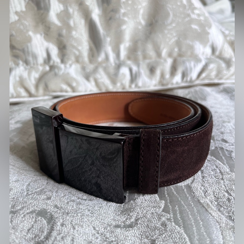 Gucci Suede Belt with Certificate of Authenticity Excellent condition - Picture 2 of 16